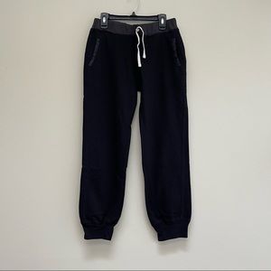 Black and gray joggers